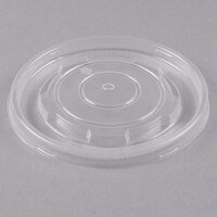Choice 6-16 oz. Clear Plastic Soup / Hot & Cold Food Cup Lid   - 50/Pack