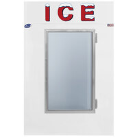 Leer 40AG 51 inch Indoor Auto Defrost Ice Merchandiser with Straight Front and Glass Door