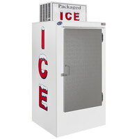 Leer 30CS 36" Outdoor Cold Wall Ice Merchandiser with Straight Front and Galvanized Steel Door