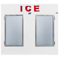 Leer 85AG 84 inch Indoor Auto Defrost Ice Merchandiser with Straight Front and Glass Doors