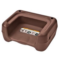 Koala Kare KB854-09S Brown Plastic Booster Seat with Safety Strap - Dual Height
