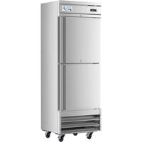 Avantco SS-1R-2-HC 29" Stainless Steel Solid Half Door Reach-In Refrigerator