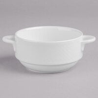 Villeroy & Boch 16-2155-2510 Easy White 9 oz. White Porcelain Stackable Soup Cup - 6/Case