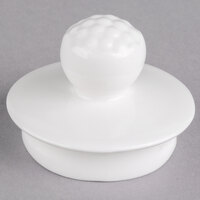 Villeroy & Boch 16-2155-0240 Easy White 2 inch White Porcelain Coffeepot Lid - 6/Pack