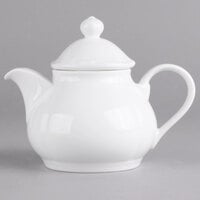 Villeroy & Boch 16-3318-0530 La Scala 13.5 oz. White Porcelain Teapot - 6/Case