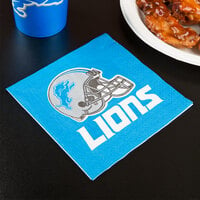 Creative Converting 669511 Detroit Lions 2-Ply Luncheon Napkin - 192/Case