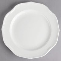 Villeroy & Boch 16-3318-2600 La Scala 11 1/4 inch White Porcelain Flat Plate   - 6/Case