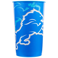 Creative Converting 119511 Detroit Lions 22 oz. Plastic Souvenir Cup - 20/Case