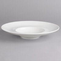 Villeroy & Boch 16-3275-2700 Marchesi 11 1/4 inch White Porcelain Deep Plate with 5 1/2 inch Well   - 6/Case