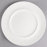 Villeroy & Boch 16-3275-2796 Marchesi 11 1/4 inch White Porcelain Flat Plate with 7 inch Well - 6/Case