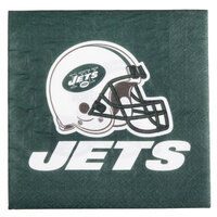 Creative Converting 669522 New York Jets 2-Ply Luncheon Napkin - 192/Case