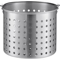 Winco 20 Qt. Aluminum Stock Pot Steamer Basket