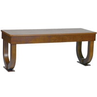 Bon Chef 50057 30" x 96" Rectangular Arched Wooden Folding Banquet Table