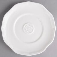 Villeroy & Boch 16-3318-1250 La Scala 7 1/2 inch White Porcelain Saucer - 6/Case