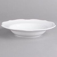 Villeroy & Boch 16-3318-2700 La Scala 9 1/2 inch White Porcelain Soup Plate - 6/Case