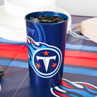 Creative Converting 119531 Tennessee Titans 22 oz. Plastic Souvenir Cup - 20/Case