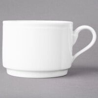Villeroy & Boch 16-3318-1271 La Scala 7.5 oz. White Porcelain Stackable Cup - 6/Case