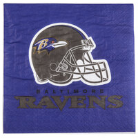 Creative Converting 669503 Baltimore Ravens 2-Ply Luncheon Napkin - 192/Case
