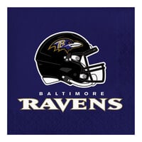 Creative Converting Baltimore Ravens 2-Ply Luncheon Napkin - 192/Case