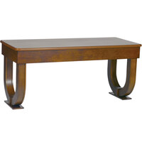 Bon Chef 50055 30" x 72" Rectangular Arched Wooden Folding Banquet Table