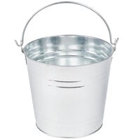 American Metalcraft PTUB87 8" x 7" Round Galvanized Metal Bucket / Pail