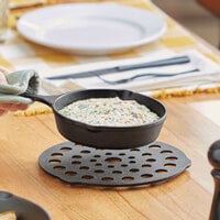 cast iron pan oval mini serving dish –