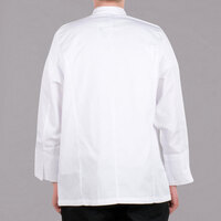 Chef Revival Bronze Cool Crew J049 Unisex White Customizable Long Sleeve Chef Jacket - M