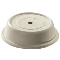 Cambro 124VS101 Versa Antique Parchment Camcover 12 1/4 inch Round Plate Cover - 12/Case