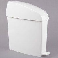 Rubbermaid FG750243 TC 12 Qt. / 3 Gallon Step-On White Rectangular Sanitary Bin