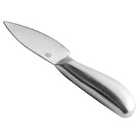 American Metalcraft CKNF2 Evolution 5 1/4 inch Stainless Steel Semi-Hard Cheese Cheese Knife