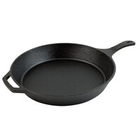 Choice 15 inch Pre-Seasoned Cast Iron Skillet with Helper Handle