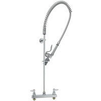T&S B-5120-BJ EasyInstall Deck Mounted Pre-Rinse Faucet with Adjustable 8" Centers, 44" Hose, 1.07 GPM Spray Valve, and Eterna Cartridges