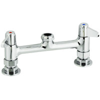 Equip by T&S 5F-8DLX00 Deck Mount Swivel Base Mixing Faucet without Nozzle 8 inch Centers - ADA Compliant