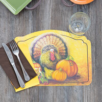 Hoffmaster 856793 10 inch x 14 inch Thanksgiving Placemat Combo Pack - 250/Case