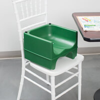 Lancaster Table & Seating Green Dual Height Plastic Booster Seat