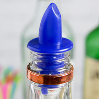 Blue Free Flow Liquor Pourer - 12/Pack