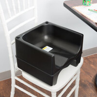 Lancaster Table & Seating Black Dual Height Plastic Booster Seat