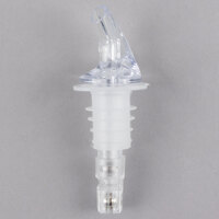 1.25 oz. Clear Measured Liquor Pourer without Collar - 12/Pack