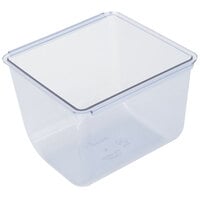 San Jamar BD104 The Dome 4 Pints Deep Tray - 6/Pack