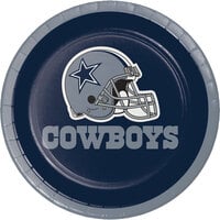 Creative Converting 419509 Dallas Cowboys 7 inch Luncheon Paper Plate - 96/Case