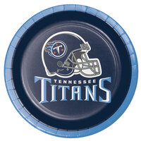 Creative Converting 338471 Tennessee Titans 7 inch Luncheon Paper Plate   - 96/Case