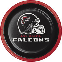 Creative Converting 419502 Atlanta Falcons 7 inch Luncheon Paper Plate - 96/Case