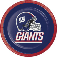 Creative Converting 419521 New York Giants 7" Luncheon Paper Plate - 96/Case