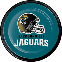 Creative Converting 419515 Jacksonville Jaguars 7 inch Luncheon Paper Plate - 96/Case