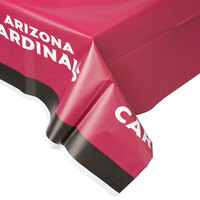 Creative Converting 729501 Arizona Cardinals 54" x 102" Plastic Table Cover - 12/Case