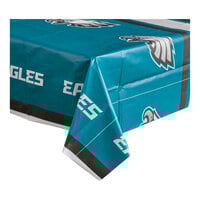 Creative Converting Philadelphia Eagles 54" x 102" Plastic Table Cover - 12/Case