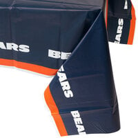 Creative Converting Chicago Bears 54" x 102" Plastic Table Cover - 12/Case