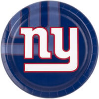 Creative Converting 429521 New York Giants 9 inch Paper Dinner Plate - 96/Case