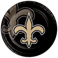 Creative Converting 335921 New Orleans Saints 9 inch Paper Dinner Plate - 96/Case