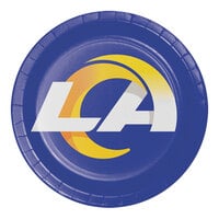 Creative Converting Los Angeles Rams 9" Paper Dinner Plate - 96/Case